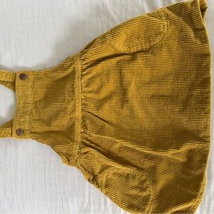 Zara Kids Mustard Yellow Corduroy Dress